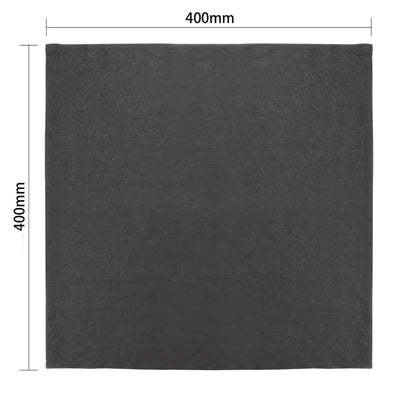 Olympia Linen Table Napkin Black 400x400mm (12 Pack) - FW697