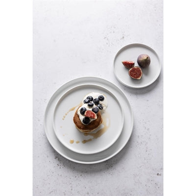 Olympia Whiteware Flat Round Plates 270mm (4 Pack) - FW814