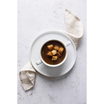 Olympia Whiteware Soup Bowls with Handles 400ml (6 Pack) - C239