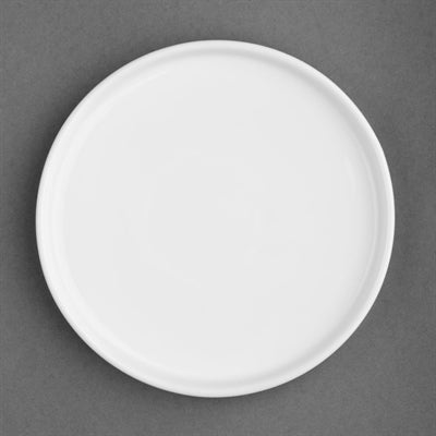 Olympia Whiteware Flat Round Plates 210mm (6 Pack) - FW813