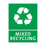 Jantex Slim Bin Mixed Recycling Label - FX196