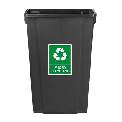 Jantex Slim Bin Mixed Recycling Label - FX196