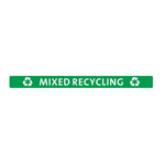 Jantex Slim Bin Lid Mixed Recycling Label - FX197