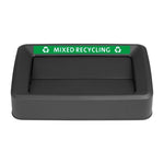 Jantex Slim Bin Lid Mixed Recycling Label - FX197