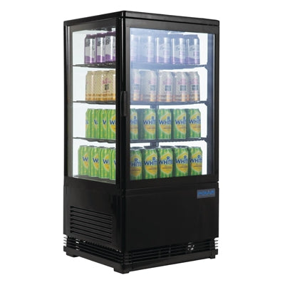 Polar C-Series Energy Efficient Display Fridge Black 68Ltr - CX577