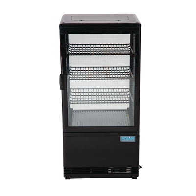 Polar C-Series Energy Efficient Display Fridge Black 68Ltr - CX577