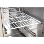 Polar U-Series Double Door Counter Freezer with Upstand 282Ltr