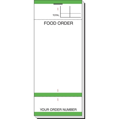 Olympia Bar Food Pad With Order Tickets Single Leaf (50 Pack) - G522