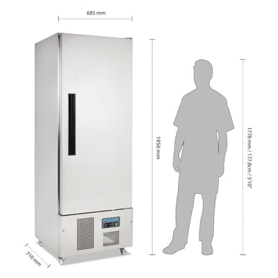 Polar G-Series Upright Slimline Fridge 440Ltr - G590