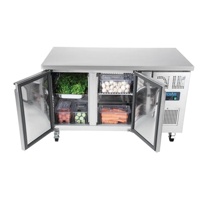 Polar U-Series Double Door Counter Fridge 282Ltr - UA047