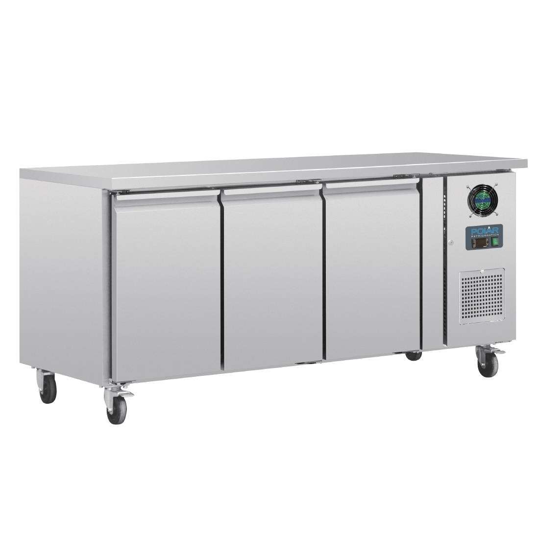 Polar U-Series Triple Door Counter Freezer 417Ltr G600