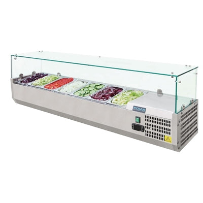 Polar G-Series Countertop Prep Fridge 7x 1/4GN - G609