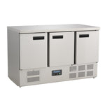 Polar G-Series Triple Door Counter Fridge 368Ltr - G622