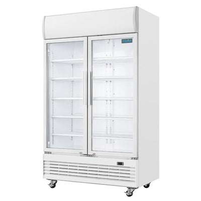 Polar G-Series Upright Display Cooler with Light Box 950Ltr - GE580