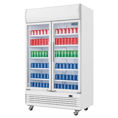 Polar G-Series Upright Display Cooler with Light Box 950Ltr - GE580