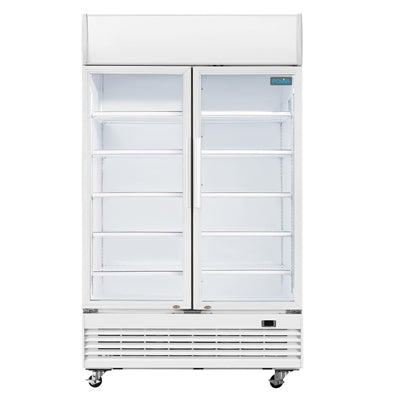 Polar G-Series Upright Display Cooler with Light Box 950Ltr - GE580