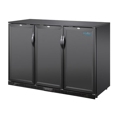 Polar G-Series Back Bar Cooler with 3 Solid Doors 320Ltr - GE999