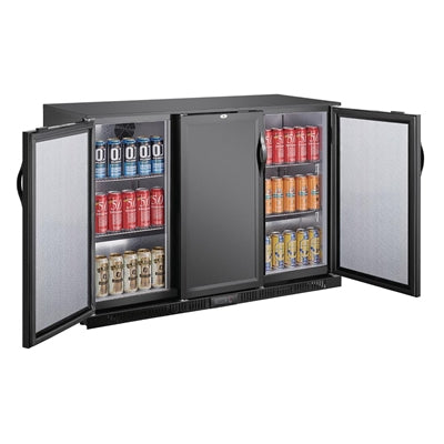 Polar G-Series Back Bar Cooler with 3 Solid Doors 320Ltr - GE999