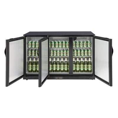 Polar G-Series Back Bar Cooler with 3 Solid Doors 320Ltr - GE999