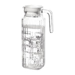 Olympia Ribbed Glass Jugs 1Ltr (6 Pack) - GF922