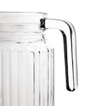 Olympia Ribbed Glass Jugs 1Ltr (6 Pack) - GF922