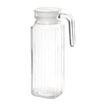 Olympia Ribbed Glass Jugs 1Ltr (6 Pack) - GF922