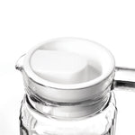 Olympia Ribbed Glass Jugs 1Ltr (6 Pack) - GF922