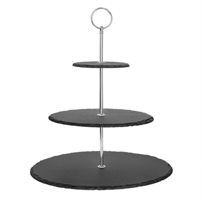 Olympia 3 Tier Slate Afternoon Tea Stand - GF991
