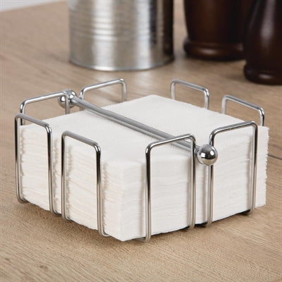 Olympia Cocktail Napkin Holder with Weight 140 x 140mm - GH407