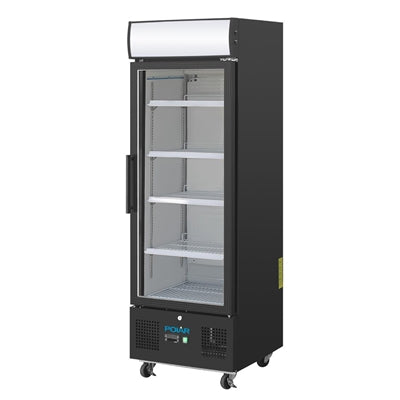 Polar G-Series Upright Display Fridge 218Ltr Black - GH426
