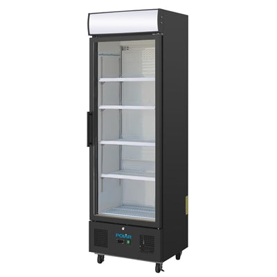 Polar G-Series Upright Display Fridge 368Ltr Black - GH427