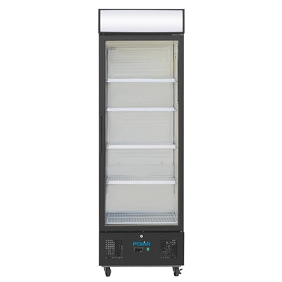 Polar G-Series Upright Display Fridge 368Ltr Black - GH427