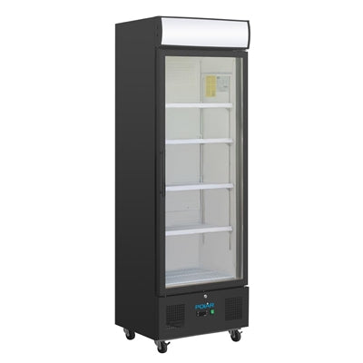 Polar G-Series Upright Display Fridge 368Ltr Black - GH427