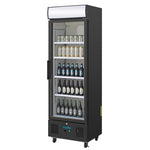 Polar G-Series Upright Display Fridge 368Ltr Black - GH427