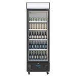 Polar G-Series Upright Display Fridge 368Ltr Black - GH427