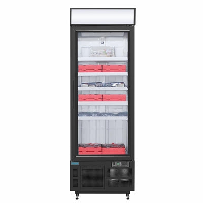 Polar G-Series Upright Display Freezer 412Ltr Black - GH428