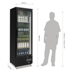 Polar Upright Back Bar Cooler with Hinged Door 307Ltr - GJ447