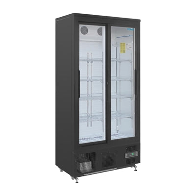 Polar Upright Back Bar Cooler with Sliding Doors 490Ltr - GJ448