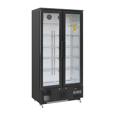 Polar Upright Back Bar Cooler with Hinged Doors 490Ltr - GJ449