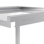 Vogue Pass Through Dishwash Table Left 600mm - GJ533
