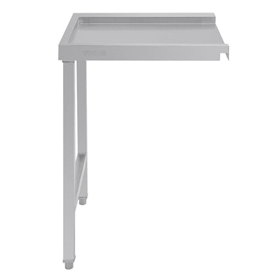 Vogue Pass Through Dishwash Table Right 600mm - GJ534