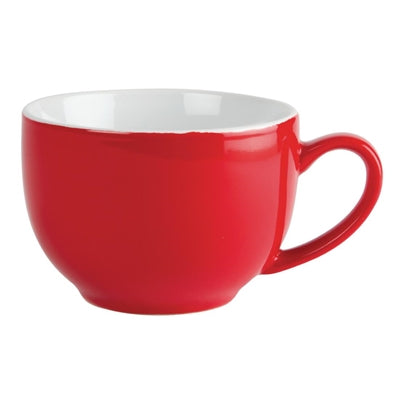 Olympia Cafe Cappuccino Cups Red 340ml (12 Pack) - GK076