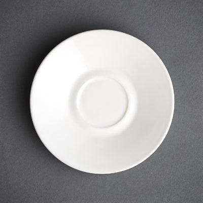 Olympia Cafe Espresso Saucers White (12 Pack) - GK086