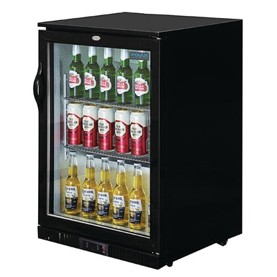Polar G-Series Back Bar Cooler with Hinged Door Black 138Ltr - GL001
