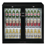 Polar G-Series Back Bar Cooler with Hinged Doors Black 208Ltr - GL002