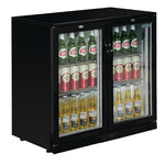 Polar G-Series Back Bar Cooler with Hinged Doors Black 208Ltr - GL002