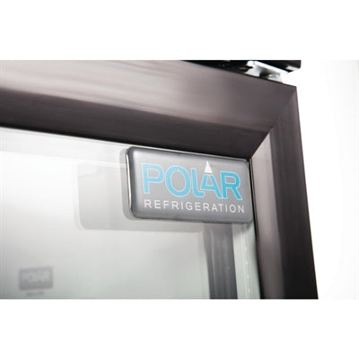 Polar G-Series Back Bar Cooler with Hinged Doors Black 330Ltr - GL004