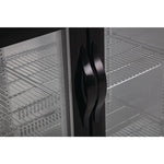 Polar G-Series Back Bar Cooler with Hinged Doors Black 330Ltr - GL004