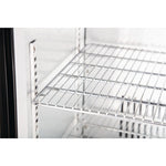 Polar G-Series 900mm Single Solid Door Back Bar Cooler Black 138Ltr - GL015