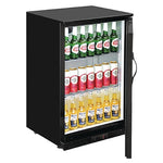 Polar G-Series 900mm Single Solid Door Back Bar Cooler Black 138Ltr - GL015